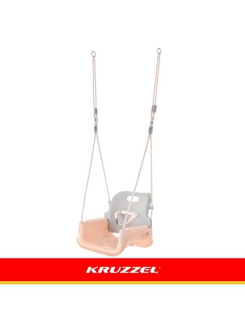 Kruzzel 3 viename pilkai smėlio spalvos vaikiškos sūpynės 9