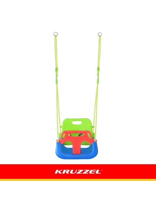 „Kruzzel“ 3 viename žalios ir mėlynos vaikiškos sūpynės 5