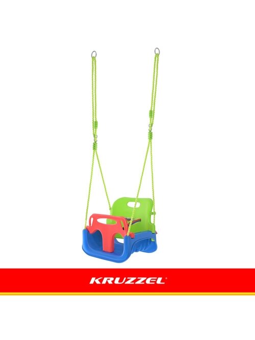 „Kruzzel“ 3 viename žalios ir mėlynos vaikiškos sūpynės 6