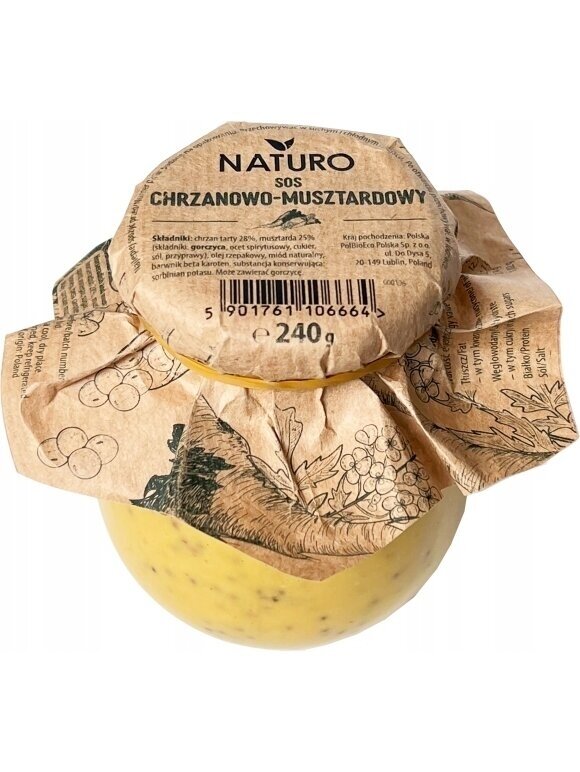 Krienų-garstyčių padažas Naturo, 240g