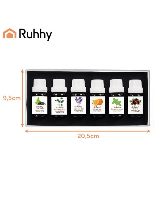 Kvapieji aliejai - 6 vnt. rinkinys, 10 ml, Ruhhy 21939 10