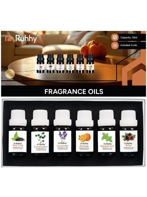 Kvapieji aliejai - 6 vnt. rinkinys, 10 ml, Ruhhy 21939 3