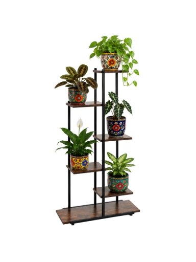 113 cm aukščio stacionarus stovas gėlių vazonams „Gardlov“