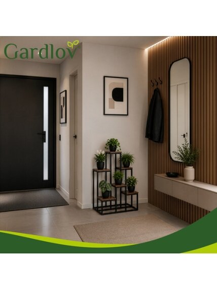 67 cm aukščio stovinti gėlių lentyna – 6 lentynos „Gardlov“ 7