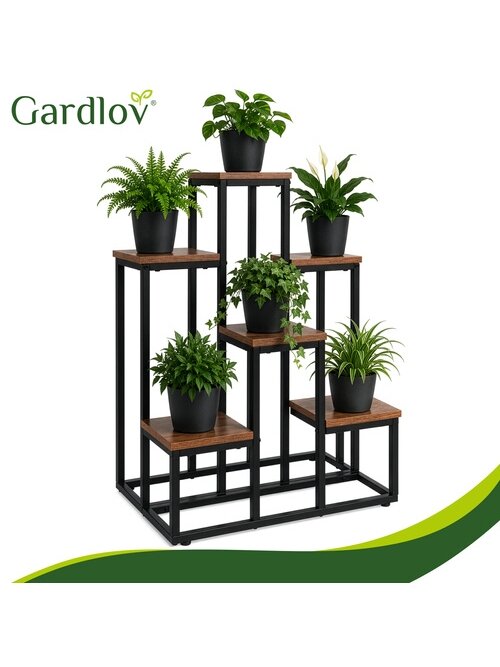 67 cm aukščio stovinti gėlių lentyna – 6 lentynos „Gardlov“ 4 67 cm aukščio stovinti gėlių lentyna – 6 lentynos „Gardlov“ 4