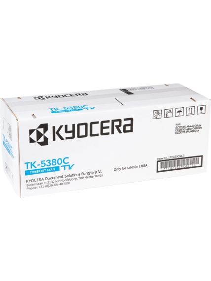 Kyocera TK-5380C (1T02Z0CNL0) Lazerinė kasetė, Žydra Kyocera TK-5380C (1T02Z0CNL0) Lazerinė kasetė, Žydra
