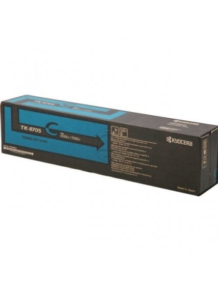 Kyocera TK-8705C (1T02K9CNL0) Lazerinė kasetė, Žydra Kyocera TK-8705C (1T02K9CNL0) Lazerinė kasetė, Žydra