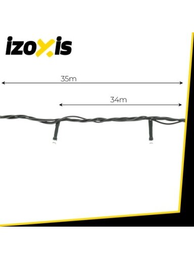 Lauko lemputės 500LED 35m baltos Izoxis 24899