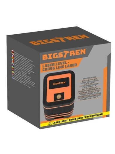 Lazerinis nivelyras - Bigstren 24293 kryžminis lazeris