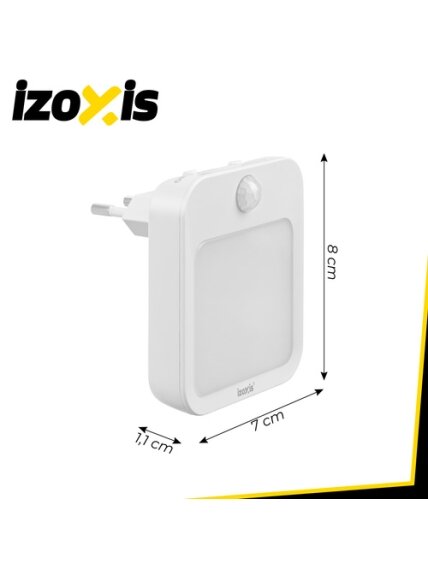 LED naktinė lemputė su judesio jutikliu – 2 vnt. „Izoxis“ 2 LED naktinė lemputė su judesio jutikliu – 2 vnt. „Izoxis“ 2
