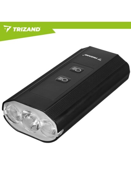 LED 1300 lm dviračio žibintas + Trizand galinis žibintas 4 LED 1300 lm dviračio žibintas + Trizand galinis žibintas 4