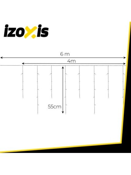 Lauko lemputės 100LED 4m Izoxis 26858 1