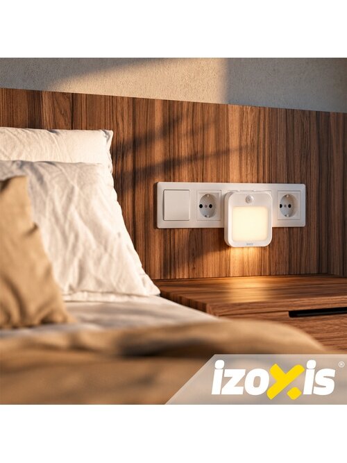 LED naktinė lemputė su judesio jutikliu – 2 vnt. „Izoxis“ 19 LED naktinė lemputė su judesio jutikliu – 2 vnt. „Izoxis“ 19