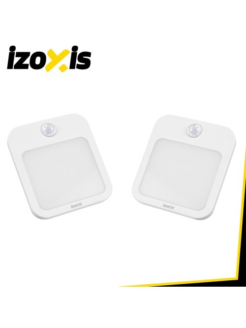 LED naktinė lemputė su judesio jutikliu – 2 vnt. „Izoxis“ 9