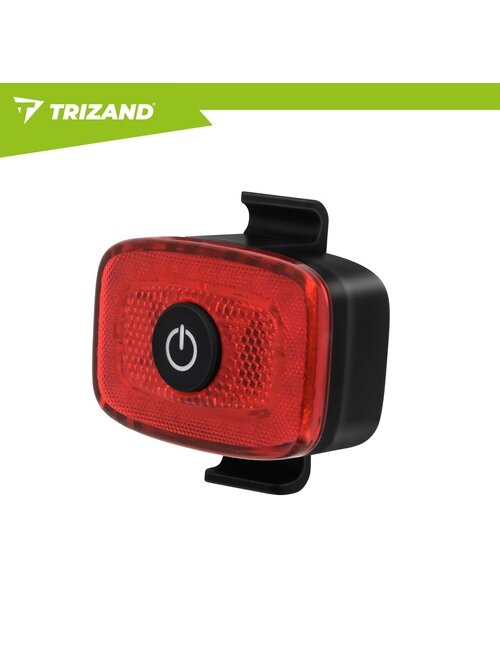 LED 1300 lm dviračio žibintas + Trizand galinis žibintas 9