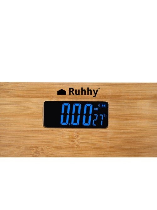LCD vonios svarstyklės - medinės Ruhhy 22522 3