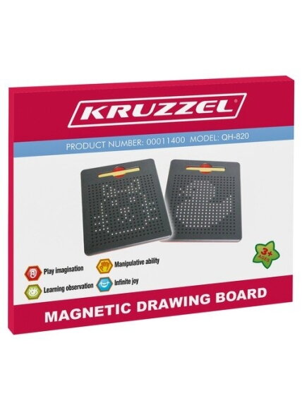 Lenta + magnetiniai rutuliukai + rašiklis su magnetu 2 Lenta + magnetiniai rutuliukai + rašiklis su magnetu 2