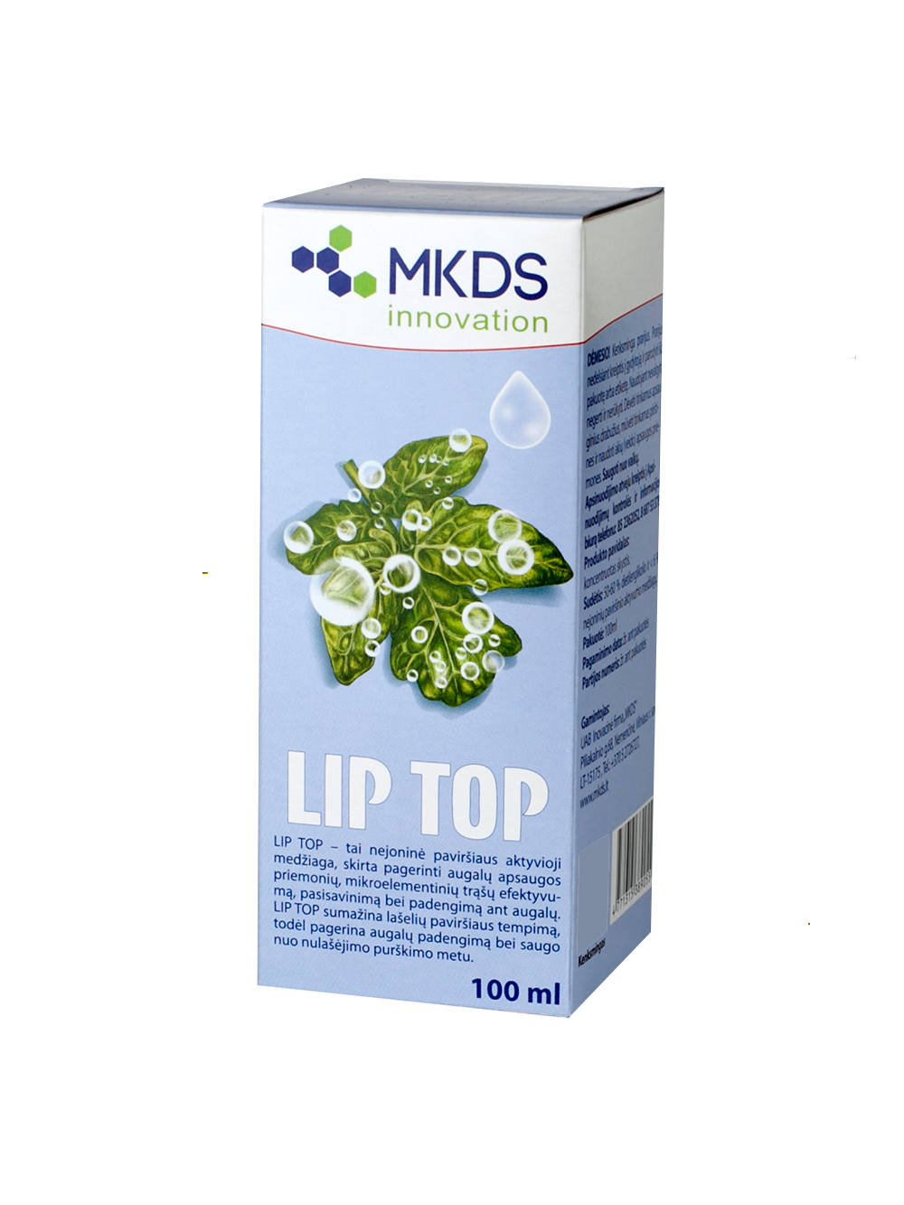 LIP TOP augalų apsaugos produktų lipnumui padidinti, 100 ml LIP TOP augalų apsaugos produktų lipnumui padidinti, 100 ml
