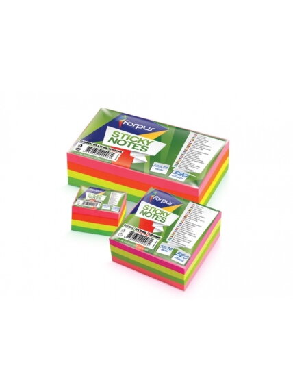 Lipnūs lapeliai Forpus, Neon, 75x75mm, spalvoti, kubas (1x320) Lipnūs lapeliai Forpus, Neon, 75x75mm, spalvoti, kubas (1x320)