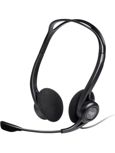 Logitech 960 Laidinės ausinės, USB-A, Juoda