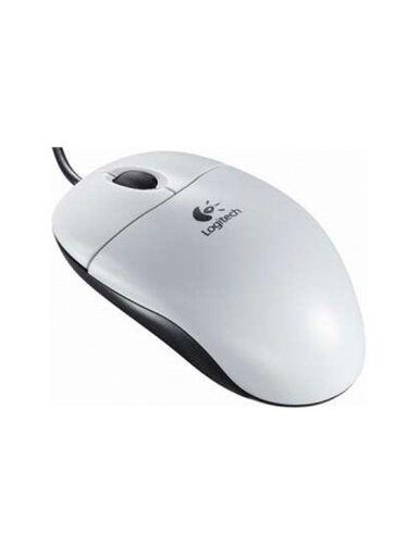 Logitech B100 Laidinė pelė, USB Type-A, Optical, 1000 DPI, Balta