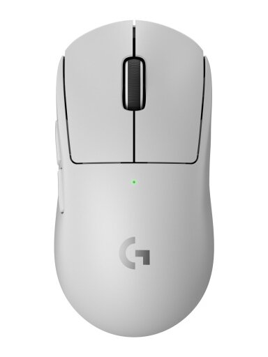 Logitech G PRO X Superlight 2 Belaidė žaidimų pelė, RF Wireless, 44000 DPI, Balta