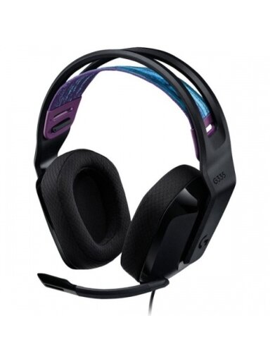 Logitech G335 Laidinės žaidimų ausinės, 3.5 mm jack, Juoda