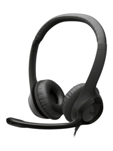 Logitech H390 Laidinės ausinės, USB-C, Juoda
