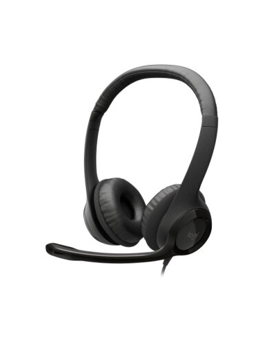 Logitech H390 USB Laidinės ausinės, USB Type-A, Juoda