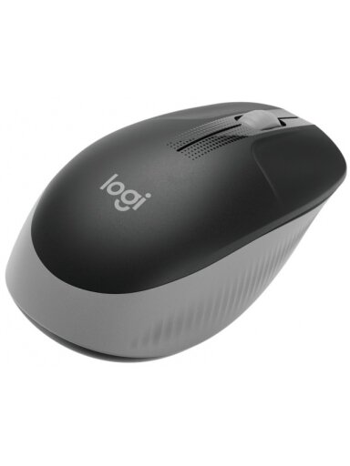 Logitech M190 Full-Size Belaidė pelė, RF Wireless, 1000 DPI, Mid Grey