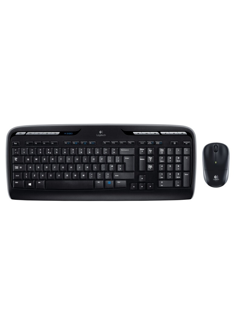Logitech MK330 Combo Belaidė klaviatūra + pelė, US INT, Juoda Logitech MK330 Combo Belaidė klaviatūra + pelė, US INT, Juoda