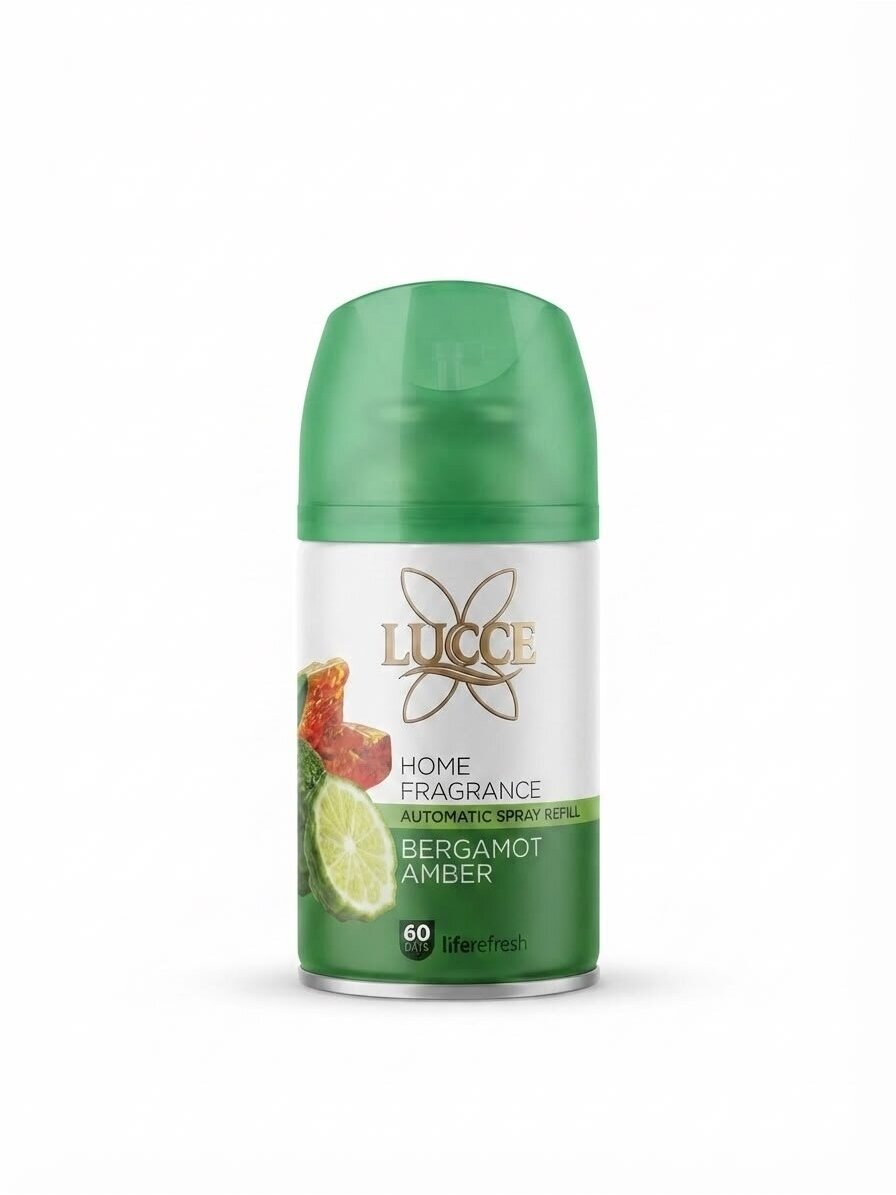 LUCCE Bergamot Amber automatinio oro gaiviklio papildymas, 250 ml