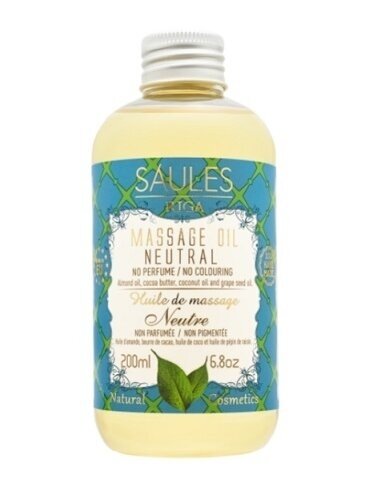Masažo aliejus NEUTRAL Saules Fabrika, 200 ml Masažo aliejus NEUTRAL Saules Fabrika, 200 ml