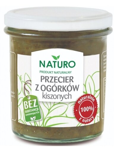 Raugintų agurkų tyrė Naturo, 320 g