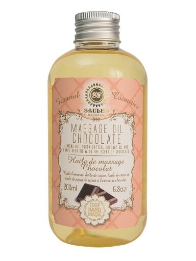 Masažo aliejus CHOCOLATE Saules Fabrika, 200 ml