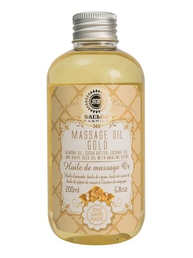 Masažo aliejus GOLD Saules Fabrika, 200 ml