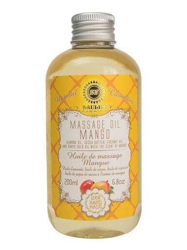 Masažo aliejus MANGO Saules Fabrika, 200 ml