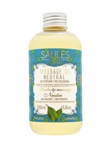 Masažo aliejus NEUTRAL Saules Fabrika, 200 ml