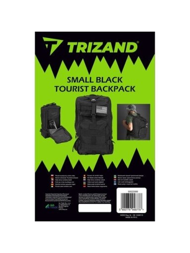 Maža juoda turistinė kuprinė 23089