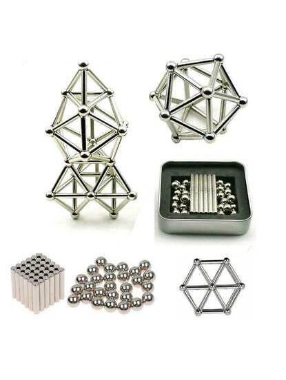 Magnetinis konstruktorius metalinėje dėžutėje 1 Magnetinis konstruktorius metalinėje dėžutėje 1