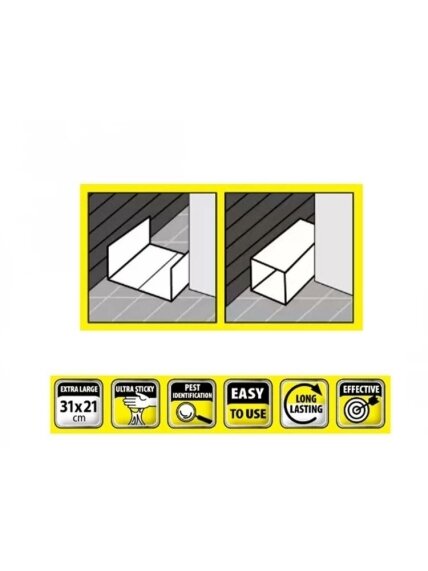 Magnet ALARM lipni kenkėjų monitoringo gaudyklė, 1 vnt 2 Magnet ALARM lipni kenkėjų monitoringo gaudyklė, 1 vnt 2