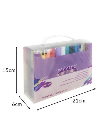 Akriliniai žymekliai - 36 vnt. rinkinys Maaleo 25813 1