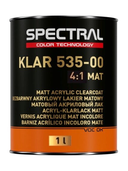 Matinis lakas 535-00 MAT 4+1 1L Matinis lakas 535-00 MAT 4+1 1L
