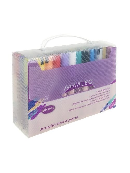 Akriliniai žymekliai - 36 vnt. rinkinys Maaleo 25813 3