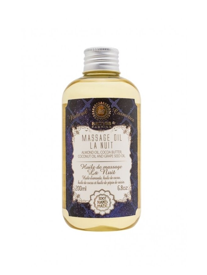 Masažo aliejus LA NUIT Saules Fabrika, 200 ml Masažo aliejus LA NUIT Saules Fabrika, 200 ml