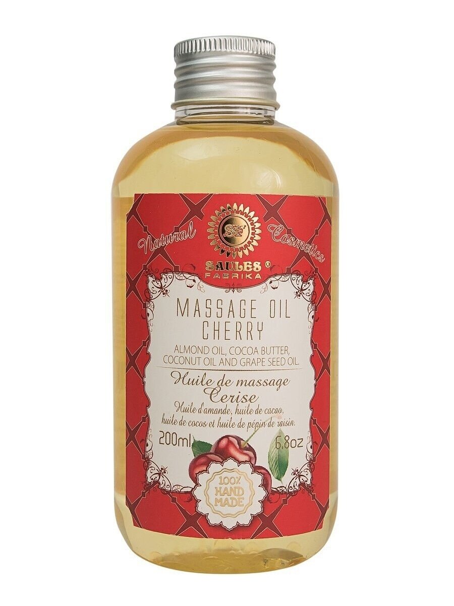 Masažo aliejus CHERRY Saules Fabrika, 200 ml