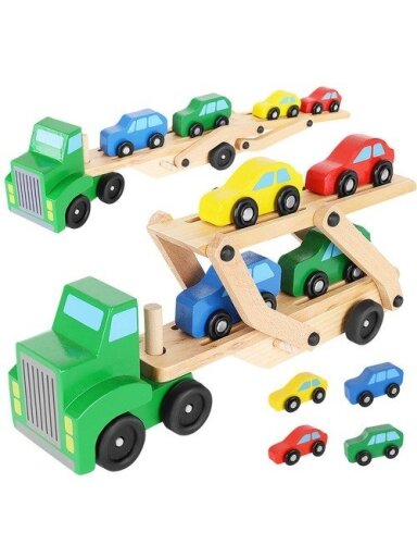 Medinis sunkvežimis - vilkikas + lengvųjų automobilių komplektas 22698