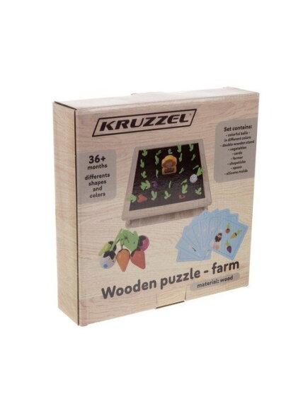 Medinė dėlionė - Kruzzel farm 22755 1