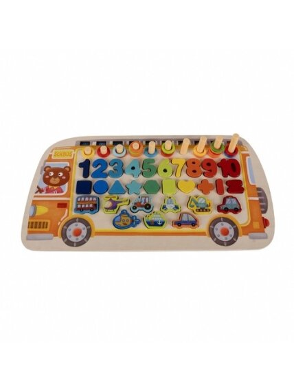Medinė dėlionė - rūšiuotojas 6 in 1 Kruzzel 22636 4