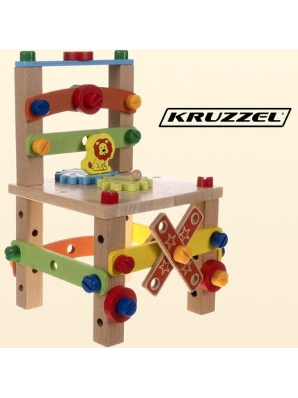 Medinė surinkimo kėdė Kruzzel 22506 2 Medinė surinkimo kėdė Kruzzel 22506 2